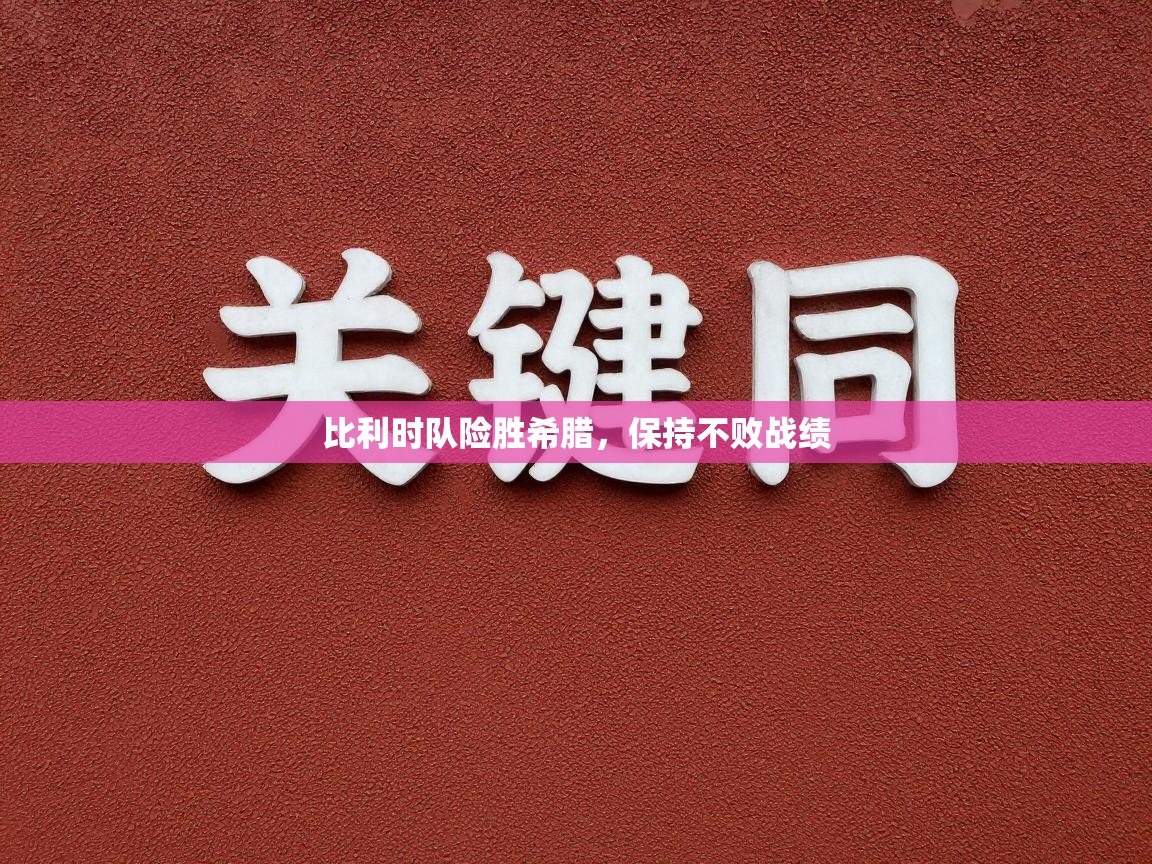 比利时队险胜希腊，保持不败战绩  第2张